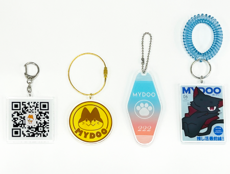 アクリル定形キーホルダー｜1個から製作可能！高品質・低価格・短納期