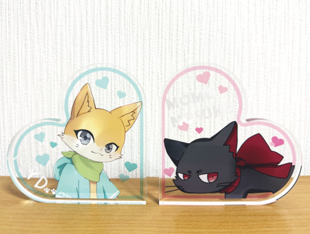 ハートアクリルブロック