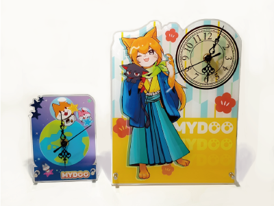 ダイカット-アクリルクロック