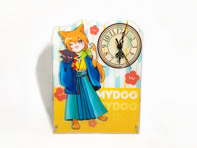 ダイカット-アクリルクロック